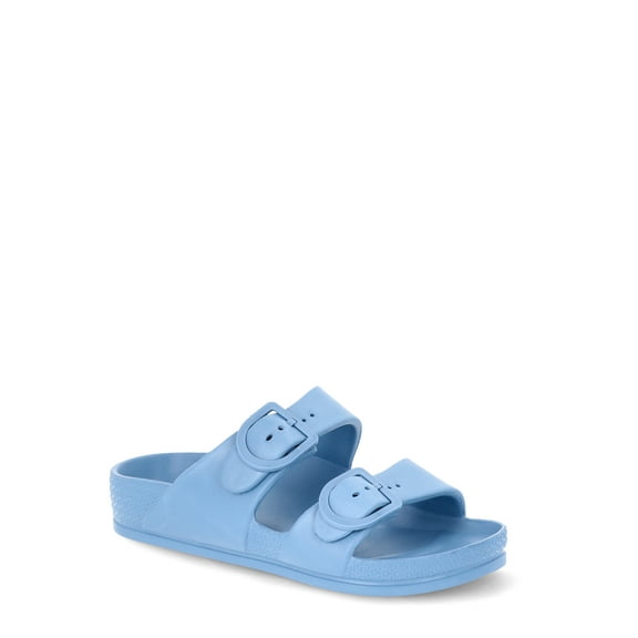 No Boundaries Women's Two Buckle EVA Slide Sandals