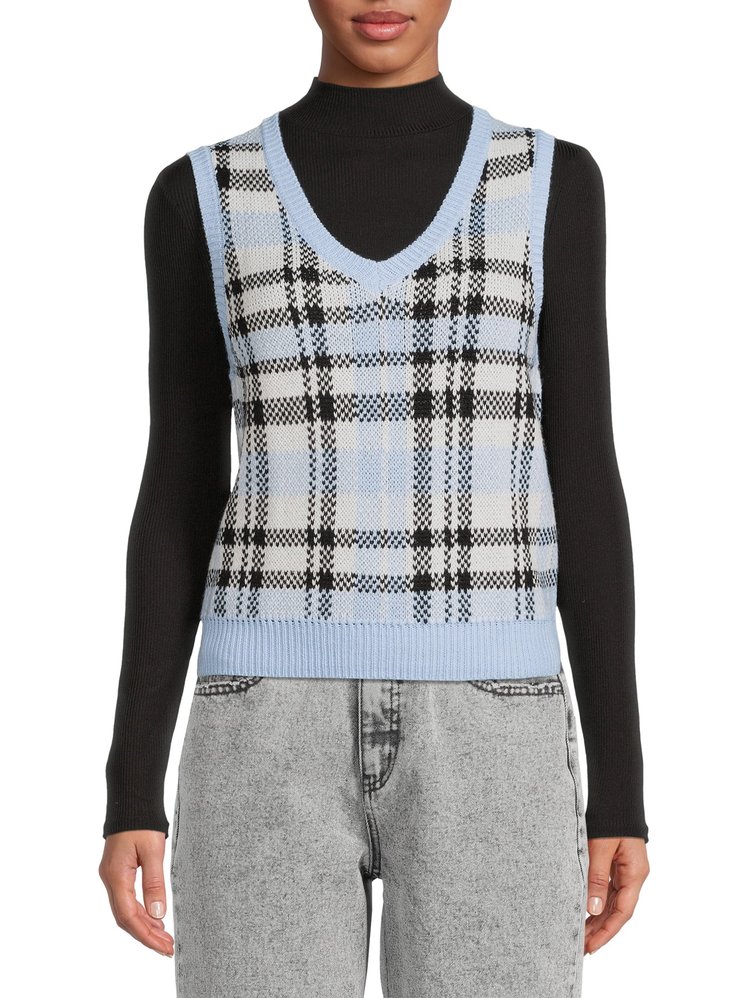 No Boundaries Women’s V-Neck Sweater Vest