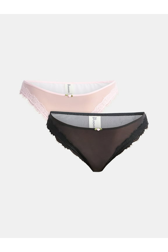 Valentine's Day Sheer Micro Cheeky Panties, 2-Pack, Women's