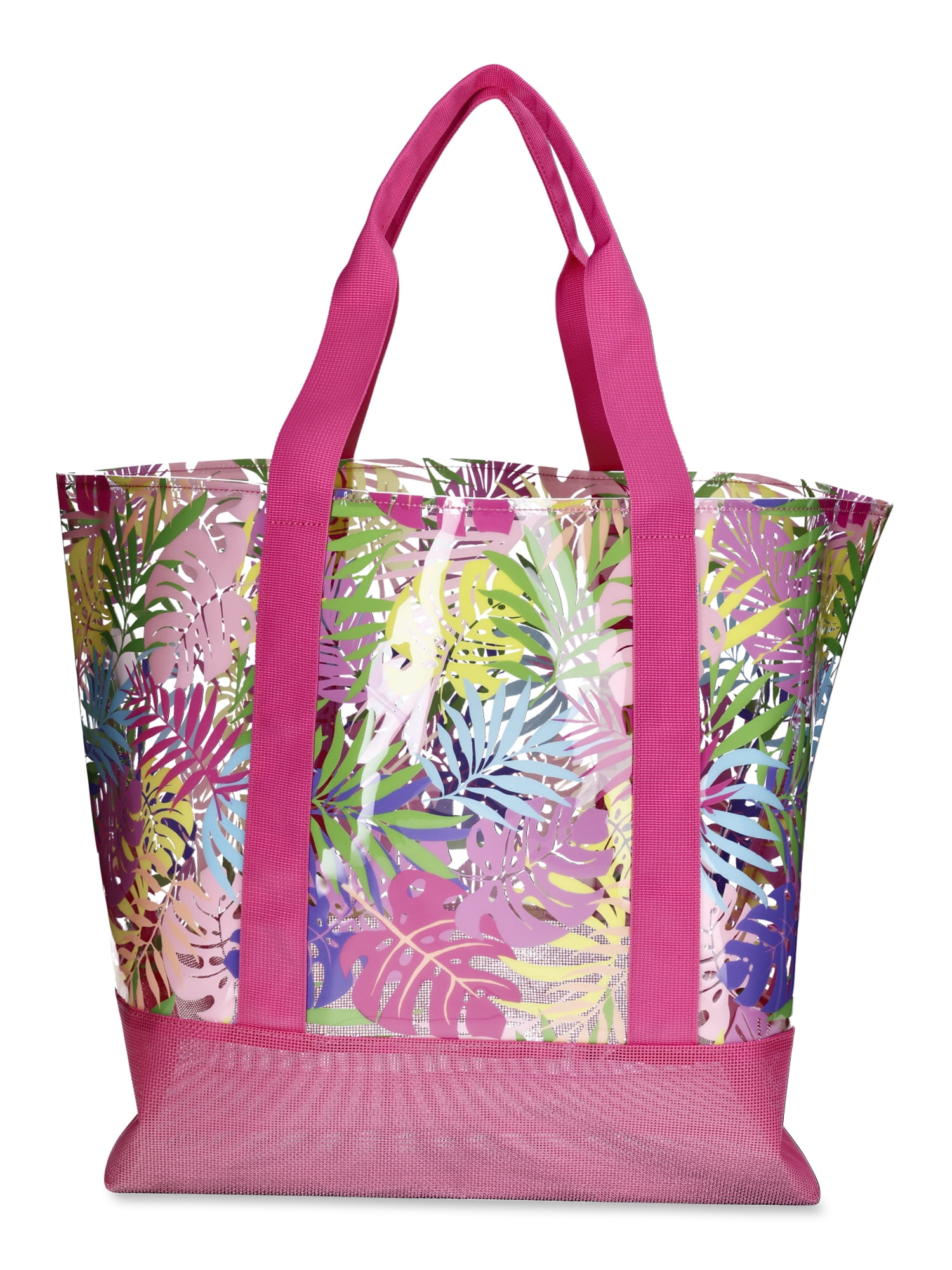 mesh bottom beach bag