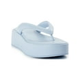 thumbnail image 1 of No Boundaries Women's Wedge Flip Flop Sandals, 1 of 5