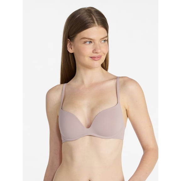 No Boundaries Wire Free Double Push Up Bra, Women's 32A-44DDD