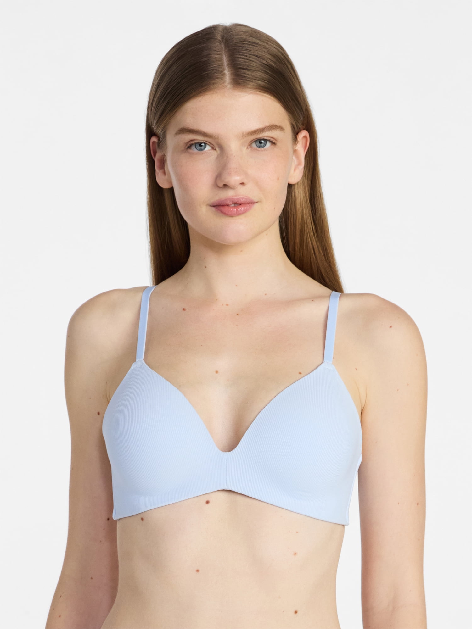 No Boundaries Wire Free Rib T-Shirt Bra, Women's 32A-44DDD