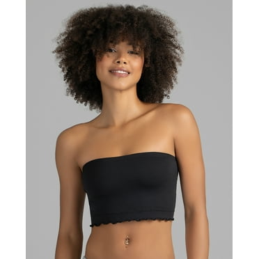 No Boundaries Women's Ruffle Bandeau, Sizes XS-3XL