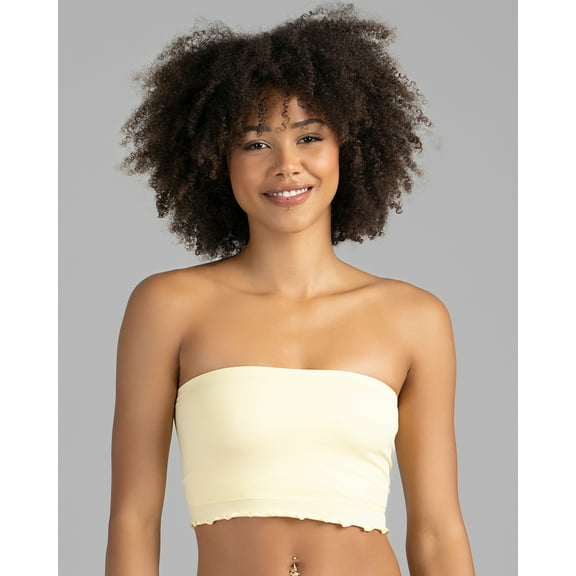 No Boundaries Women's Ruffle Bandeau, Sizes XS-3XL