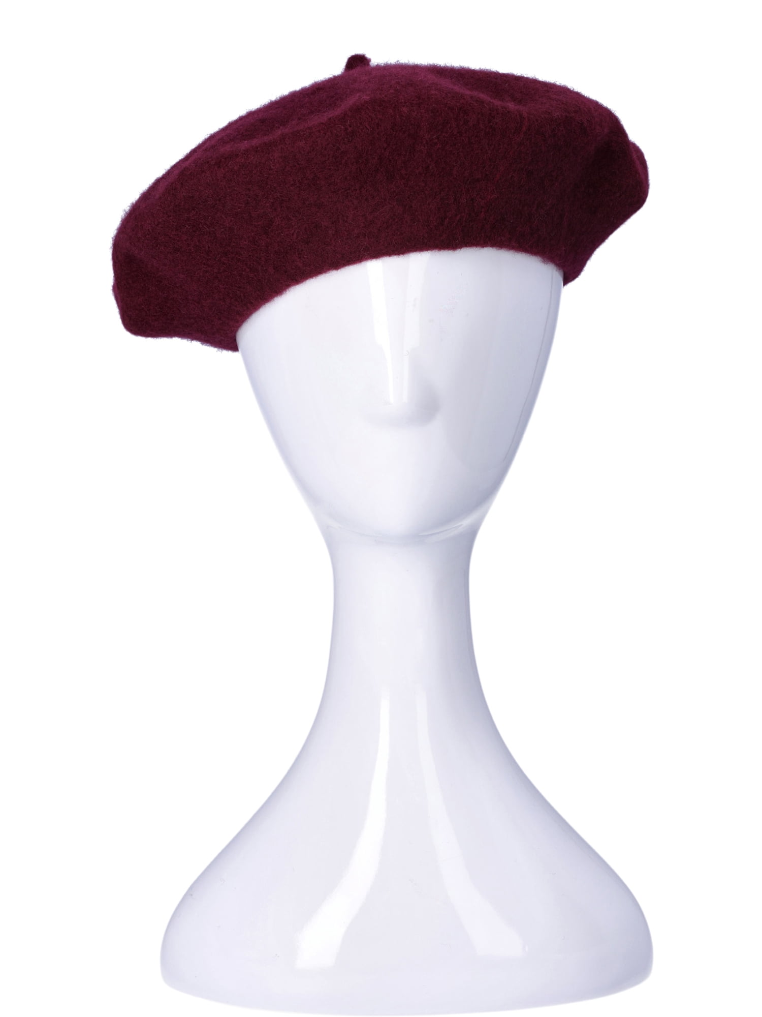 No Boundaries Women's Wool Blend Beret, Wine