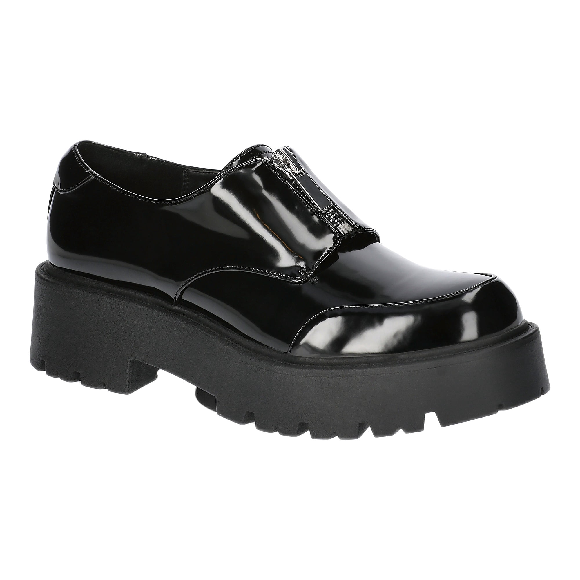 No Boundaries Women's Zip Lug Loafers