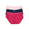 thumbnail image 1 of No Boundaries Women's Zodiac Cotton Hipster, 3-Pack, 1 of 2