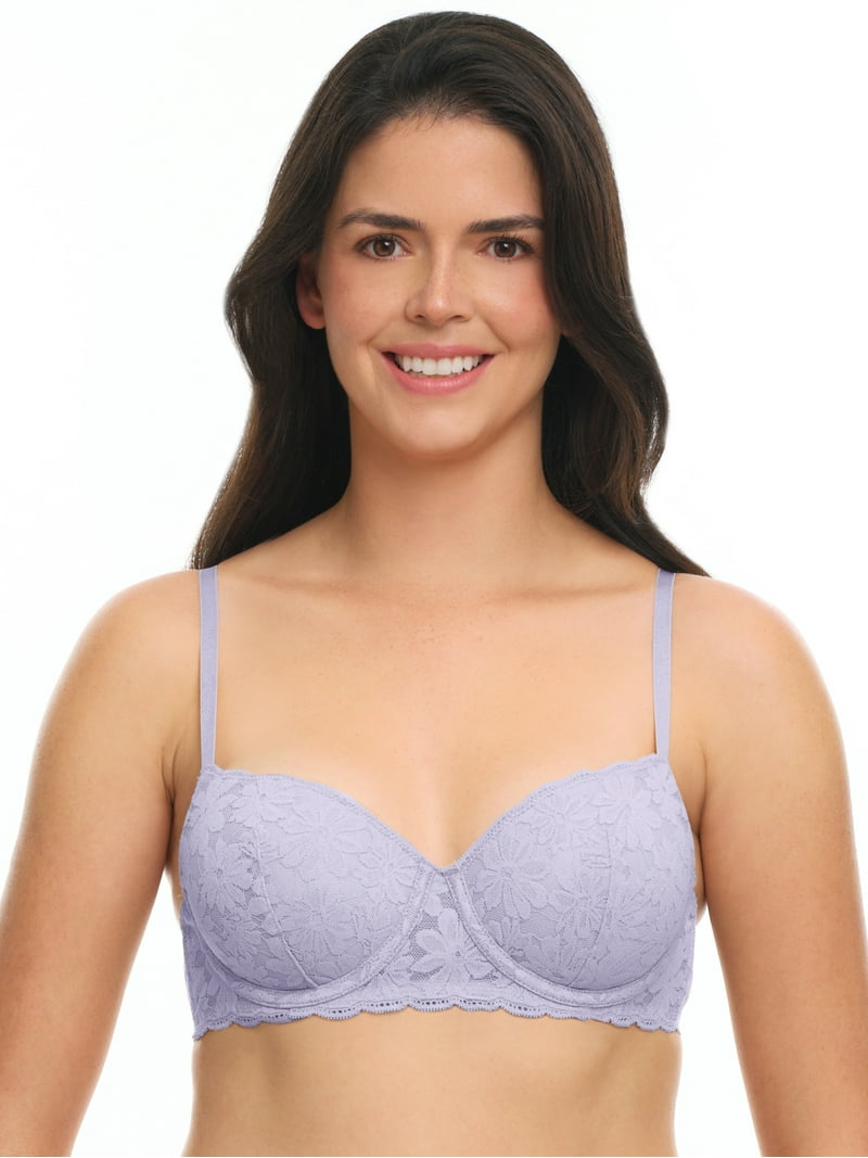 トップス BBBY No Boundaries Women's and Women's Plus All-Over Lace Balconette