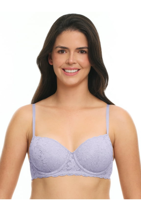 Women’s and Women’s Plus All-Over Lace Balconette Bra with Sugarcup™, Sizes 34B-40DD