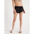 thumbnail image 1 of No Boundaries Women's and Women's Plus Crochet Swim Coverup Shorts, Sizes XXS-XXL, 1 of 5