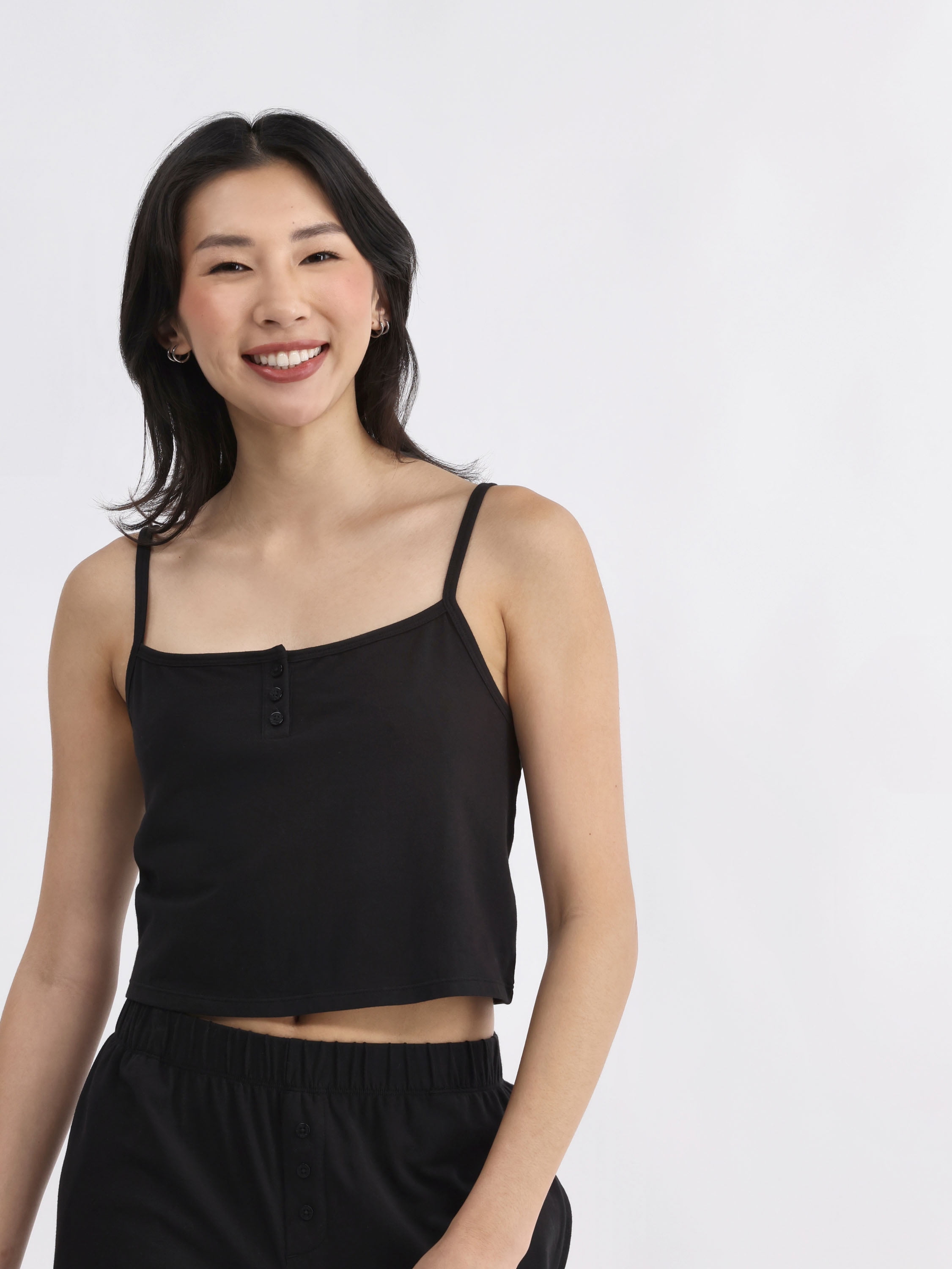 No Boundaries Jersey Sleep Henley Cami, Women's XXS-3X - Walmart.com