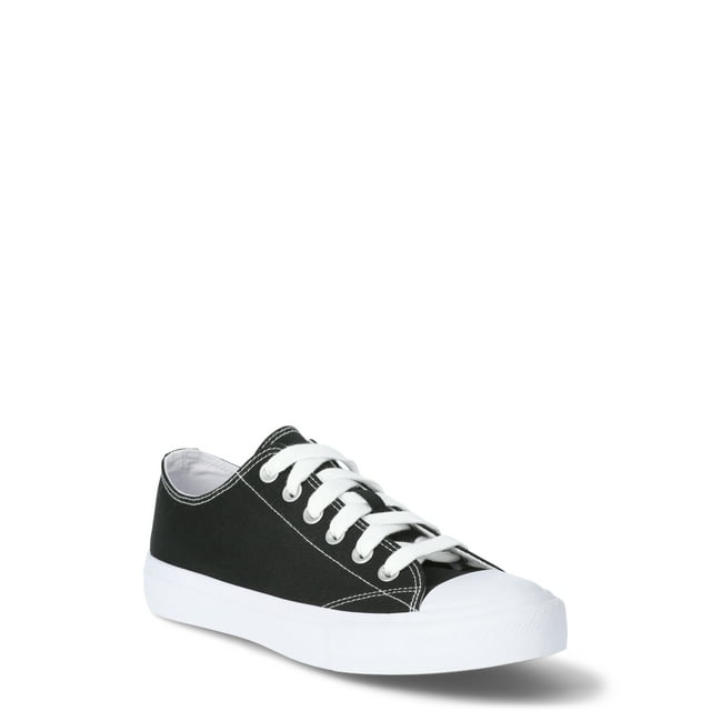 No Boundaries Womens Classic Lace Up Casual Sneakers, Wide Width Available