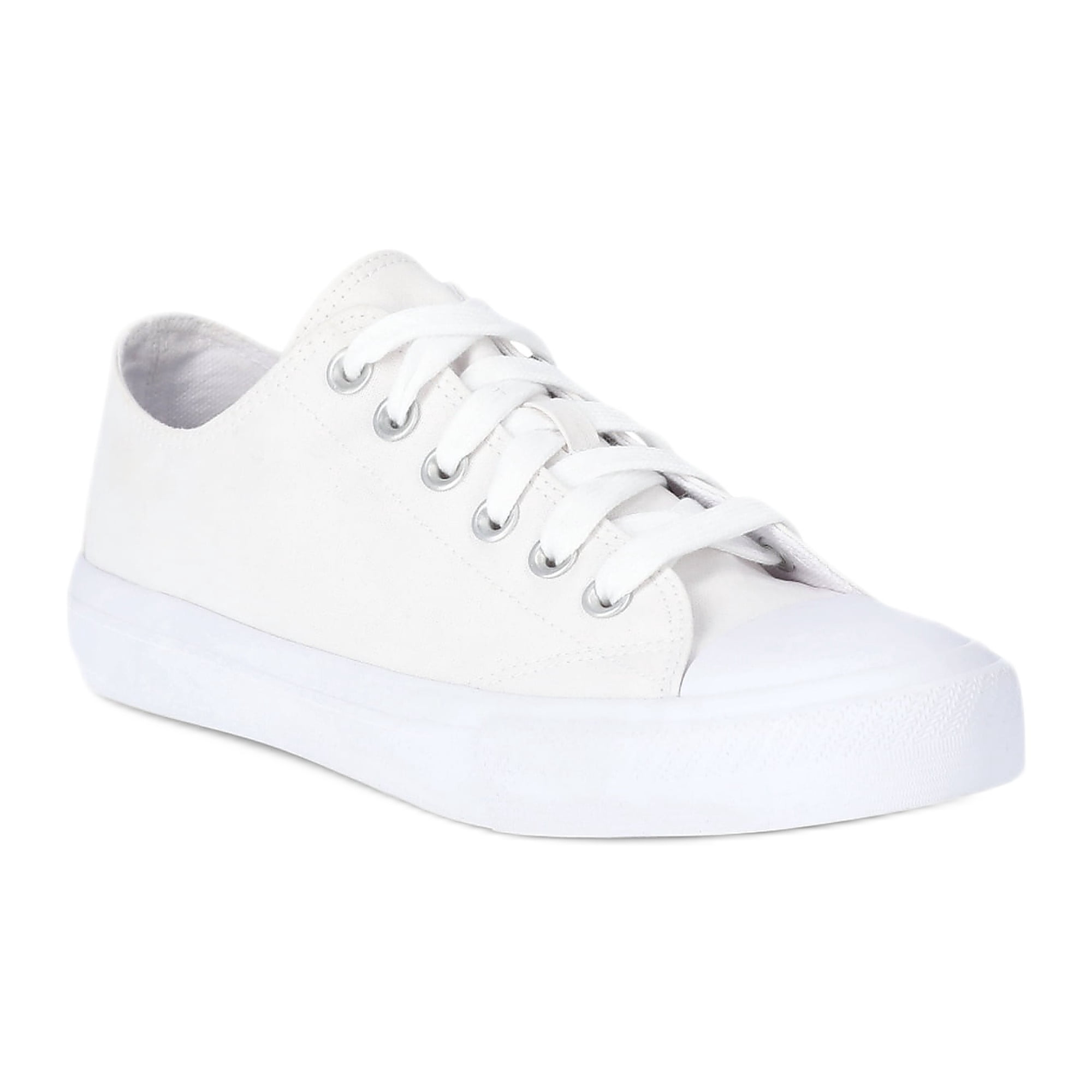 No Boundaries Classic Lace Up Sneakers, Wide Width Available, Womens