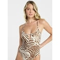 thumbnail image 1 of No Boundaries Keyhole One-Piece Swimsuit, Women's XXS-XXL, 1 of 4