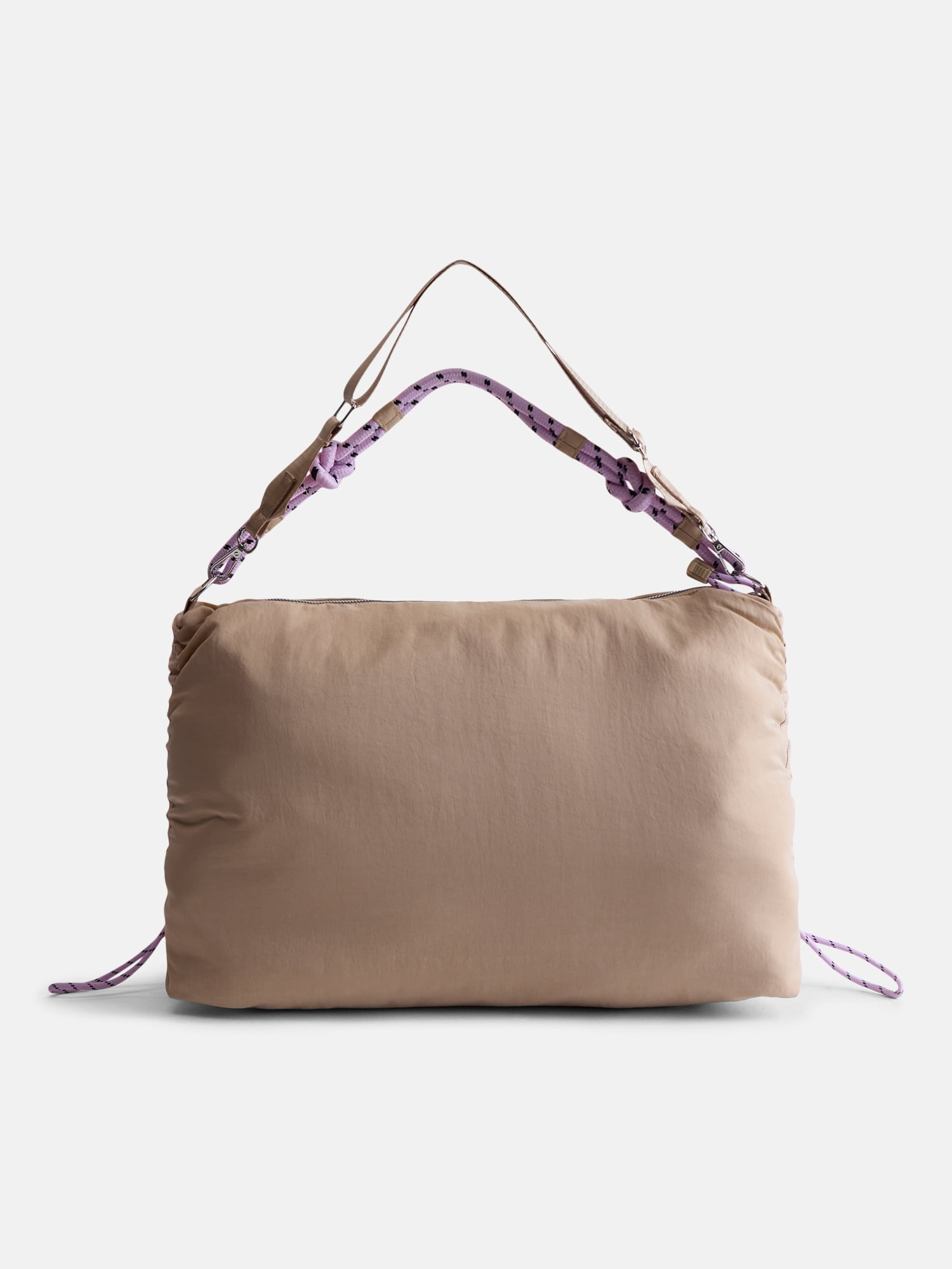 No Boundaries Women’s Large Nylon Tote with Paracord Strap, Tan