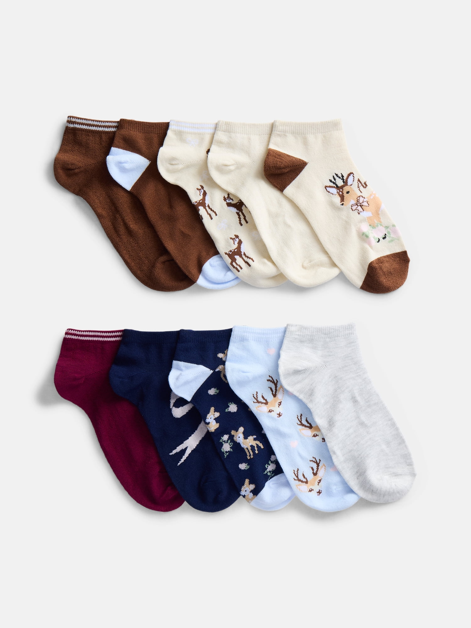 No Boundaries Women’s Low Cut Socks, 10 Pack, Shoe Sizes 4-10