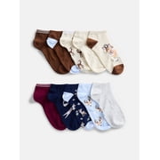 No Boundaries Women’s Low Cut Socks, 10 Pack, Shoe Sizes 4-10