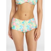 No Boundaries Low Rise Shortie Bikini Swim Bottoms, Women's XXS-XXL