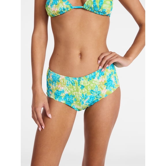 No Boundaries Womens Low Rise Shortie Bikini Bottom, Sizes XXS-XXL