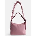 thumbnail image 1 of No Boundaries Women’s Medium Nylon Tote with Crossbody Scrunch Strap, Pink, 1 of 6