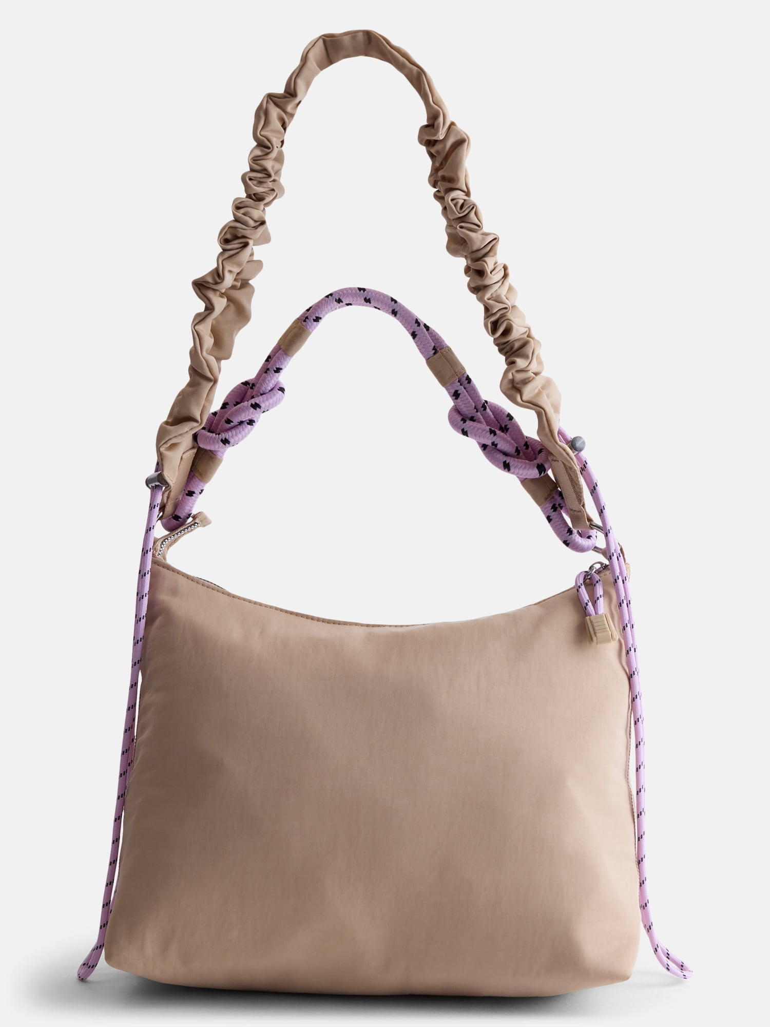 No Boundaries Women's Medium Nylon Tote with Crossbody Scrunch