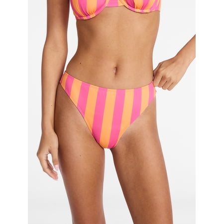 No Boundaries Mid Rise Bikini Bottoms, Women's XXS-XXL