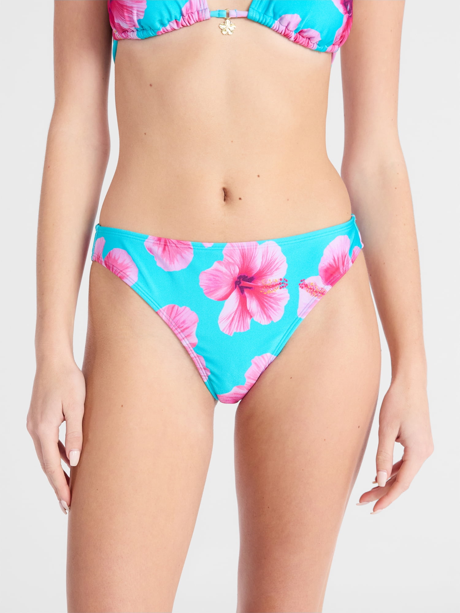 No Boundaries Mid Rise Bikini Bottoms, Women's XXS-XXL