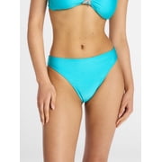 No Boundaries Cinched Mid Rise Bikini Bottoms, Women's XXS-XXL