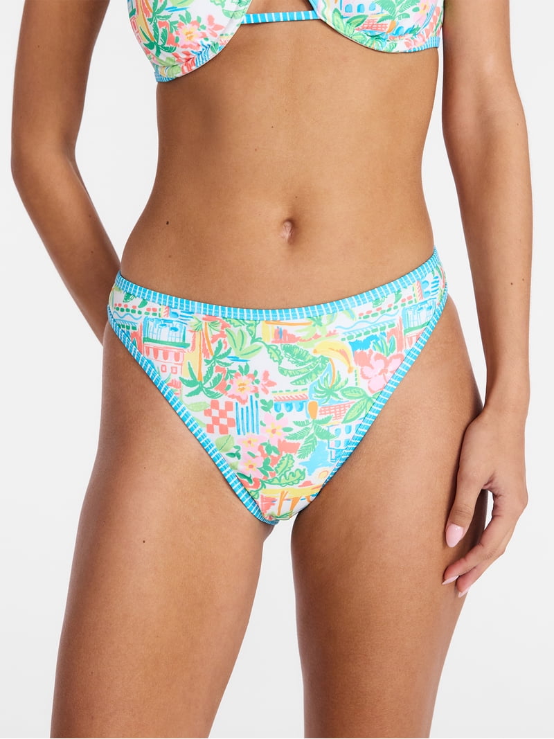 No Boundaries Mid Rise Bikini Bottoms, Women's XXS-XXL - Walmart.com
