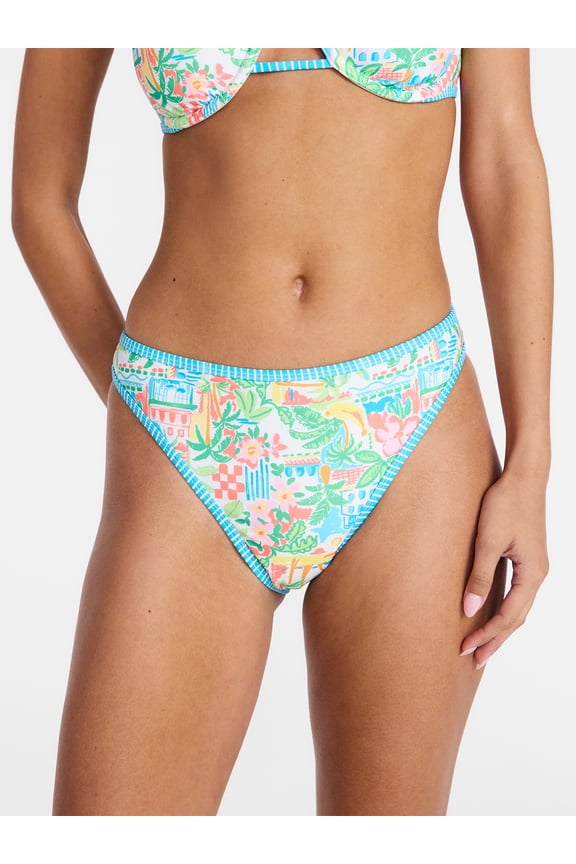 Mid Rise Bikini Bottoms, Women's XXS-XXL