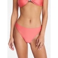 thumbnail image 1 of No Boundaries Cinched Mid Rise Bikini Bottoms, Women's XXS-XXL, 1 of 5
