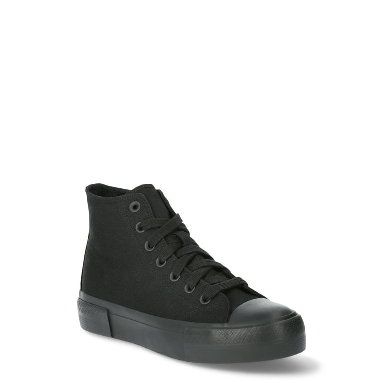 High top sneakers without laces deals