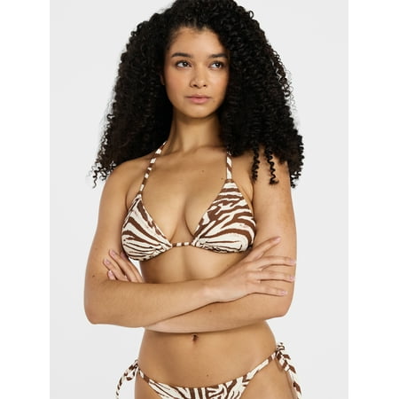 No Boundaries Triangle Bikini Top, Women’s XXS-XXL