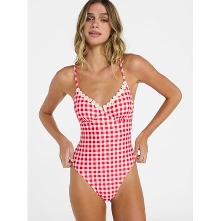 No Boundaries Underwire One-Piece Swimsuit, Women's XXS-XXL