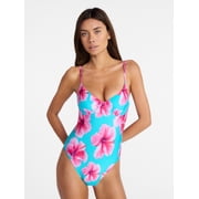 No Boundaries Underwire One Piece Swimsuit, Women's XXS-XXL