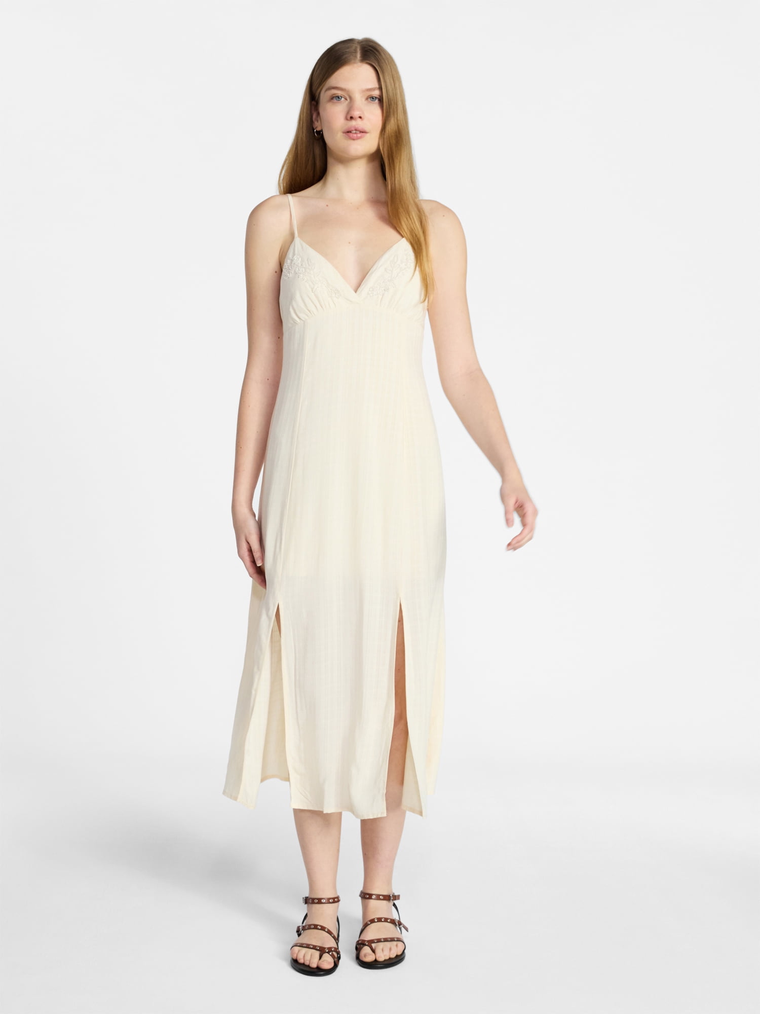 No Boundaries Beaded Maxi Dress with Slits, Women's XXS-XXL