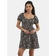 thumbnail image 1 of No Boundaries Woven Midi Dress, Women’s, 1 of 5