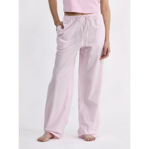 No Boundaries Woven Sleep Pants, 30” Inseam, Women’s and Women’s Plus