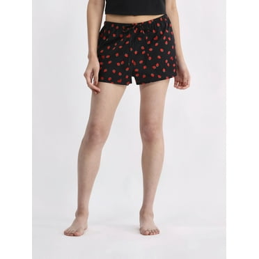 No Boundaries Woven Sleep Shorts, 1.5'' Inseam, Women’s