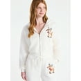 thumbnail image 1 of No Boundaries Christmas Plush Jacket, Women's & Women's Plus, 1 of 6