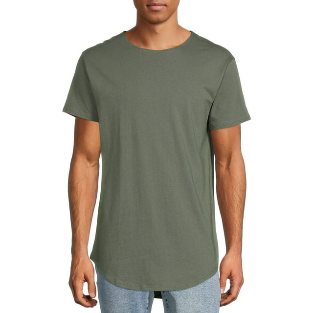 No Boundaries Young Men's Elongated T-Shirt