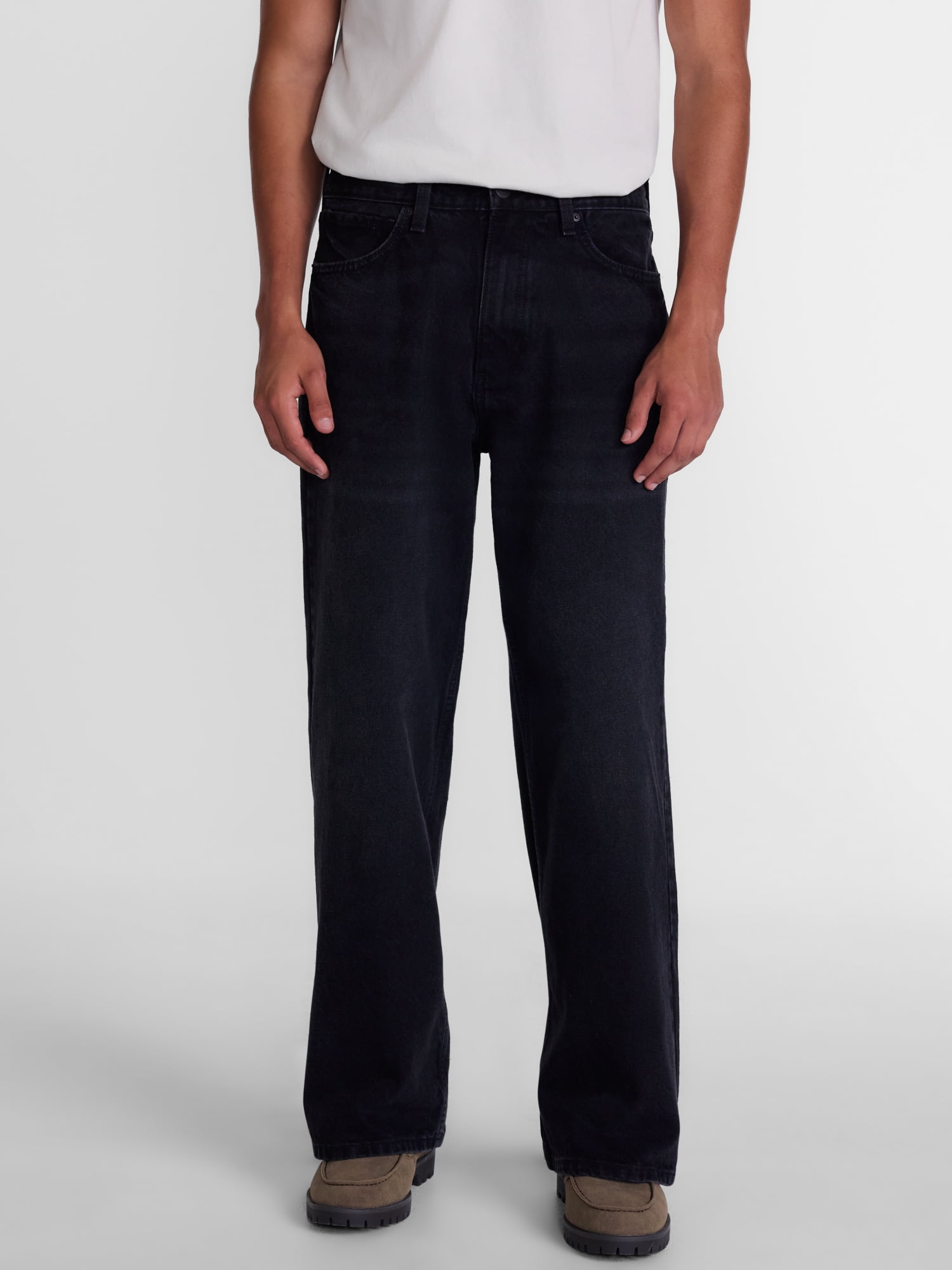 No Boundaries Wide Leg Jeans, 100% Cotton 14 oz Denim, Men's 28x30-42x32