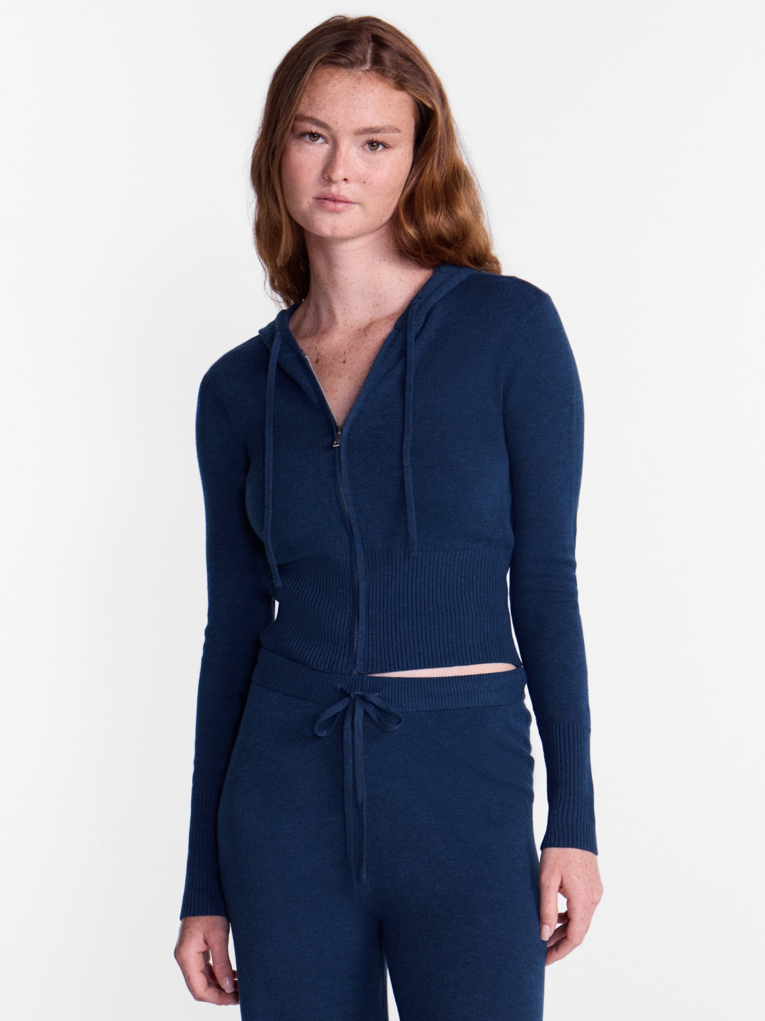 No Boundaries Zip Up Sweater, Women's XXS-XXL