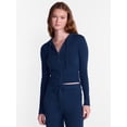 thumbnail image 1 of No Boundaries Zip Up Sweater, Women's XXS-XXL, 1 of 5