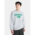 thumbnail image 1 of Netflix Stranger Things Hawkins High Graphic Sweatshirt from No Boundaries, Men’s and Big Men’s, 1 of 5