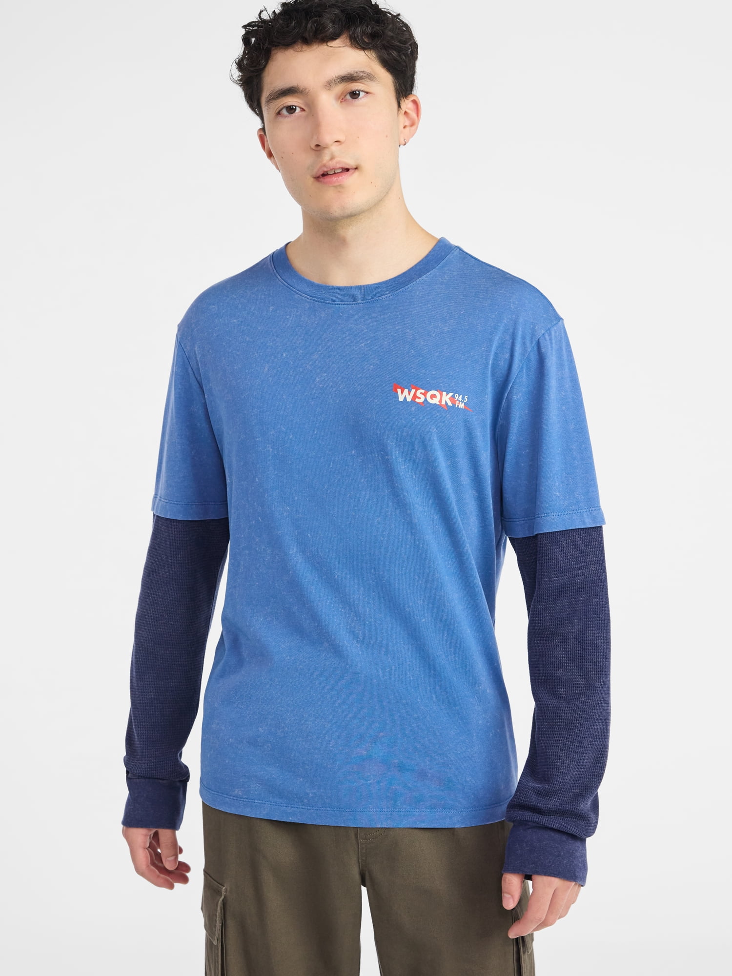 Netflix Stranger Things Mineral Wash Graphic T-Shirt with Long