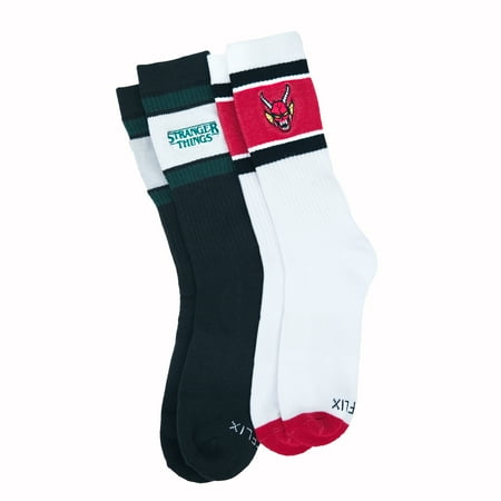 Netflix Stranger Things Hellfire Multi-Color Socks from No Boundaries, 2-Pack One Size, Men’s price history and forecast - No Boundaries NB46023230B