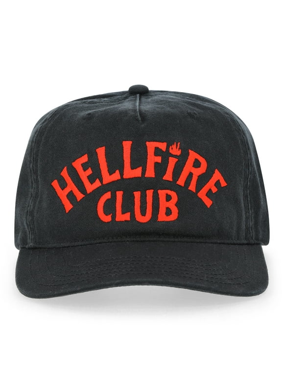 Netflix Stranger Things Hellfire Club Snapback Hat from No Boundaries, One Size, Unisex