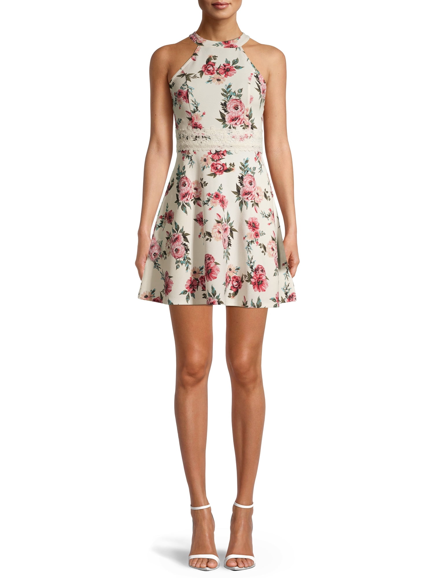 Trendy Skater & Circle Halter Dress